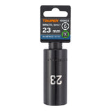 DADO LARGO IMPACTO DE 23 MM, 6 PUNTAS, CUADRO 1/2', TRUPER