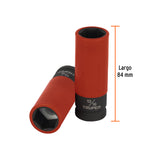 DADO LARGO IMPACTO PROT. PLAST. 13/16', 6 PUNTAS,CUADRO 1/2'