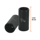 DADO DE IMPACTO, 6 PUNTAS, CUADRO 1/2', STANDARD DE 1-1/16'