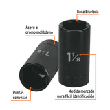 DADO DE IMPACTO, 6 PUNTAS, CUADRO 1/2', STANDARD DE 1-1/8'