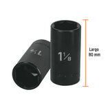DADO DE IMPACTO, 6 PUNTAS, CUADRO 1/2', STANDARD DE 1-1/8'