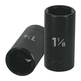 DADO DE IMPACTO, 6 PUNTAS, CUADRO 1/2', STANDARD DE 1-1/8'