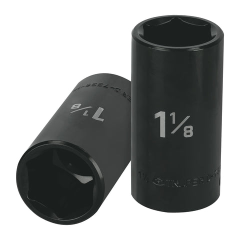 DADO DE IMPACTO, 6 PUNTAS, CUADRO 1/2', STANDARD DE 1-1/8'