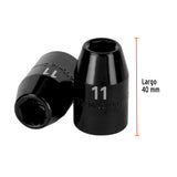 DADO CUADRO 1/2' DE IMPACTO 6 PUNTAS DE 11 MM, TRUPER