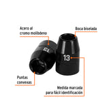DADO DE IMPACTO, 6 PUNTAS, CUADRO 1/2', MILIMÉTRICO DE 13MM