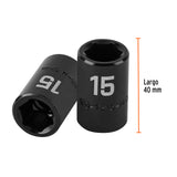 DADO CUADRO 1/2' DE IMPACTO 6 PUNTAS DE 15 MM, TRUPER