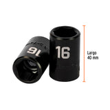 DADO CUADRO 1/2' DE IMPACTO 6 PUNTAS DE 16 MM, TRUPER