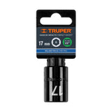 DADO DE IMPACTO, 6 PUNTAS, CUADRO 1/2', MILIMÉTRICO DE 17MM