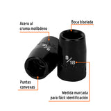 DADO IMPACTO CUADRO 1/2' HEX 9/16'