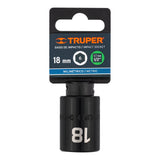 DADO DE IMPACTO, 6 PUNTAS, CUADRO 1/2', MILIMÉTRICO DE 18MM