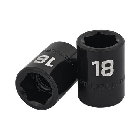 DADO DE IMPACTO, 6 PUNTAS, CUADRO 1/2', MILIMÉTRICO DE 18MM