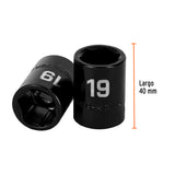 DADO CUADRO 1/2' DE IMPACTO 6 PUNTAS DE 19 MM, TRUPER