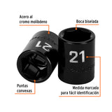 DADO CUADRO 1/2' DE IMPACTO 6 PUNTAS DE 21 MM, TRUPER