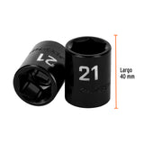DADO CUADRO 1/2' DE IMPACTO 6 PUNTAS DE 21 MM, TRUPER