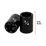 DADO IMPACTO CUADRO 1/2' HEX 3/4'