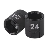 DADO DE IMPACTO DE 24 MM, 6 PUNTAS, CUADRO 1/2', TRUPER