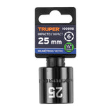 DADO DE IMPACTO DE 25 MM, 6 PUNTAS, CUADRO 1/2', TRUPER