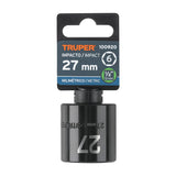 DADO DE IMPACTO DE 27 MM, 6 PUNTAS, CUADRO 1/2', TRUPER