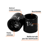 DADO DE IMPACTO DE 1-1/16', 6 PUNTAS, CUADRO 1/2', TRUPER