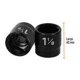 DADO DE IMPACTO DE 1-1/8', 6 PUNTAS, CUADRO 1/2', TRUPER