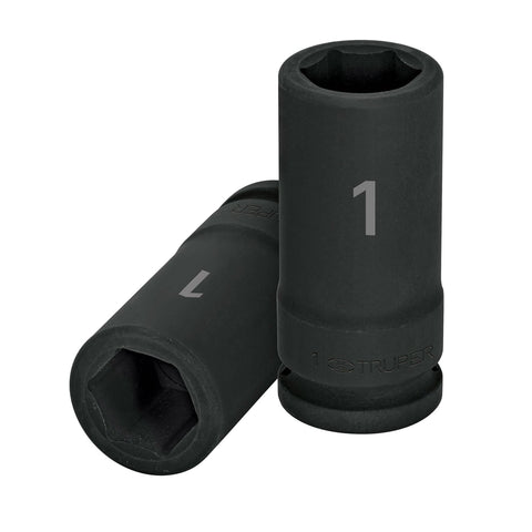 DADO LARGO DE IMPACTO DE 1', 6 PUNTAS, CUADRO 3/4', TRUPER