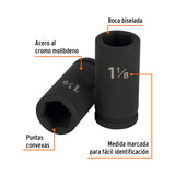 DADO LARGO DE IMPACTO DE 1-1/8 6 PUNTAS CUADRADO 3/4