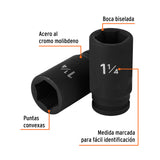 DADO LARGO DE IMPACTO DE 1-1/4', 6 PUNTAS, CUADRO 3/4'