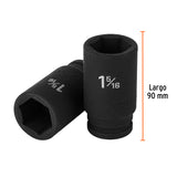 DADO IMPACTO, LARGO, 6 PUNTAS, CUADRO 3/4',STANDARD, 1-5/16'
