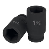 DADO LARGO DE IMPACTO DE 1-3/8', 6 PUNTAS, CUADRO 3/4'