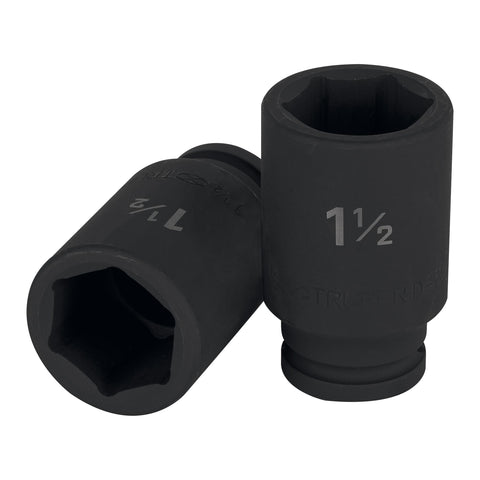 DADO IMPACTO, LARGO, 6 PUNTAS, CUADRO 3/4',STANDARD, 1-1/2'