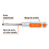 DESARMADOR PLANO BARRA CUADRADA 1/4'X3'