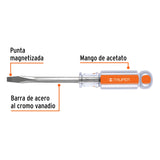 DESARMADOR PLANO BARRA CUADRADA 1/4'X4'