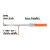 DESARMADOR PLANO BARRA CUADRADA 1/4'X6'
