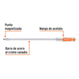 DESARMADOR PLANO BARRA CUADRADA 3/8'X12'