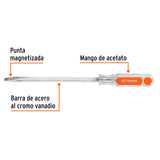 DESARMADOR PLANO BARRA CUADRADA 3/8'X8'