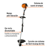 DESBROZADORA A GASOLINA, 30CC,17", RECTA
