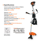 DESBROZADORA A GASOLINA 33CC