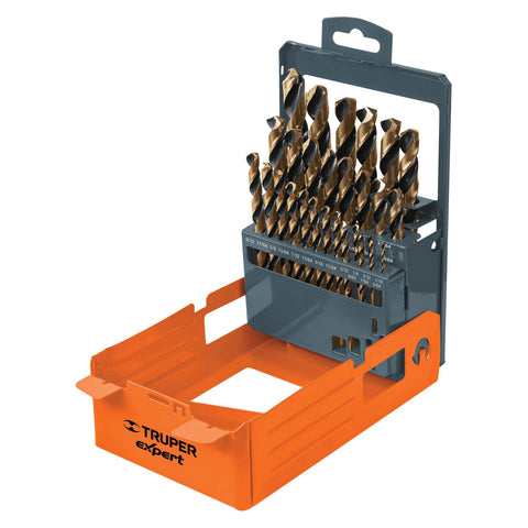 JGO DE BROCAS HSS 29PZS EN ESTUCHE METAL