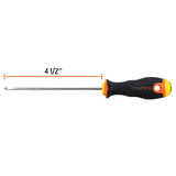 DESARMADOR CABINET 1/8' X 4-1/2' MANGO COMFORT GRIP, TRUPER