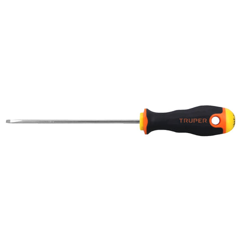 DESARMADOR CABINET 1/8' X 4-1/2' MANGO COMFORT GRIP, TRUPER