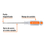 DESARMADOR PLANO TIPO CABINET 3/16' X 4'