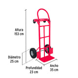 DIABLO DE CARGA DE 385 KG, DE PLATAFORMA