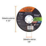 DISCO TIPO 41, CORTE METAL LINEA SABLE 4-12" 1MM