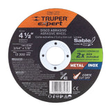DISCO TIPO 41, CORTE METAL LINEA SABLE 4-12" 1MM