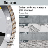 DISCO DE DIAMANTE DE 4 X 1.2 MM RIN TURBO PRETUL