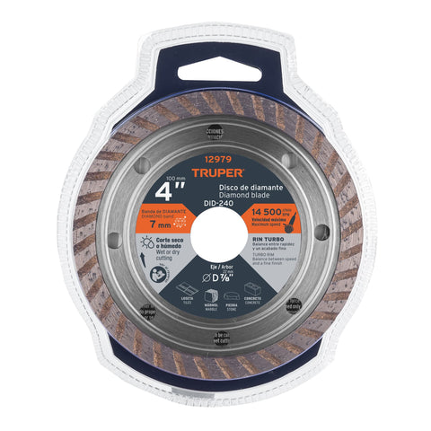 DISCO DIAMANTE 4' RIN TURBO