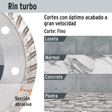 DISCO DIAMANTE 4' RIN TURBO