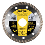 DISCO DE DIAMANTE DE 4-1/2 X1.2 MM RIN TURBO PRETUL