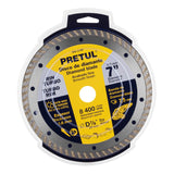 DISCO DE DIAMANTE DE 7 X 1.6 MM RIN TURBO PRETUL