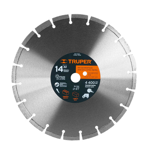 DISCO DE DIAMANTE, 14' PARA CONCRETO